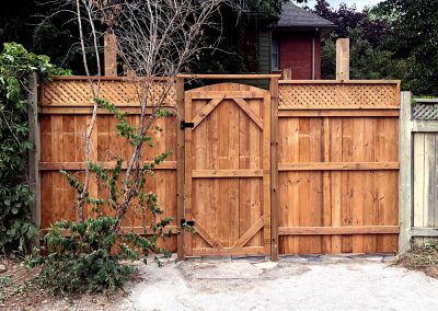 Beautiful fence door