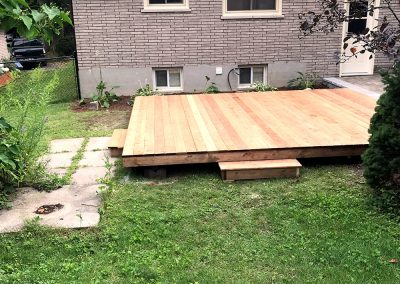 Flat open deck