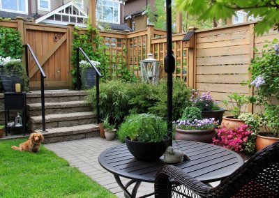 backyard living space