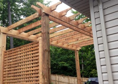 Custom pergola design