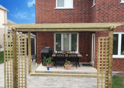 Custom pergola design