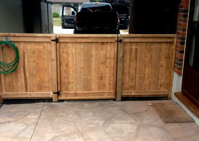 Fence in driveway