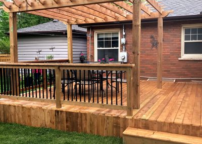 Custom pergola design