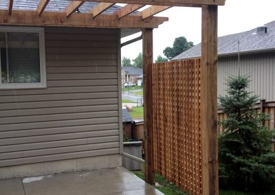 Custom pergola design