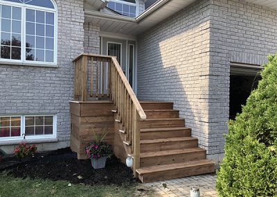 Front porch and stairs