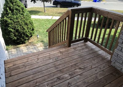 Front porch and stairs