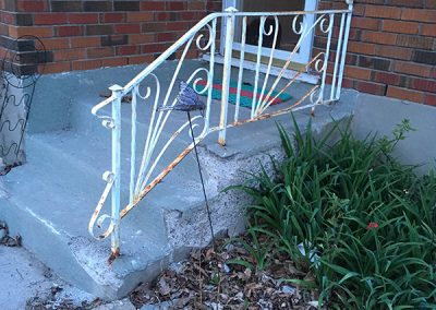 Old metal railing