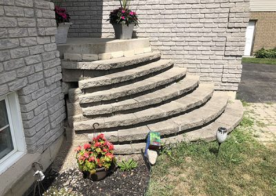 Old stone porch