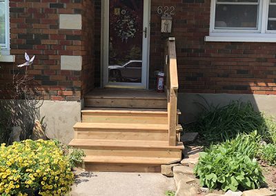 Wood staircase