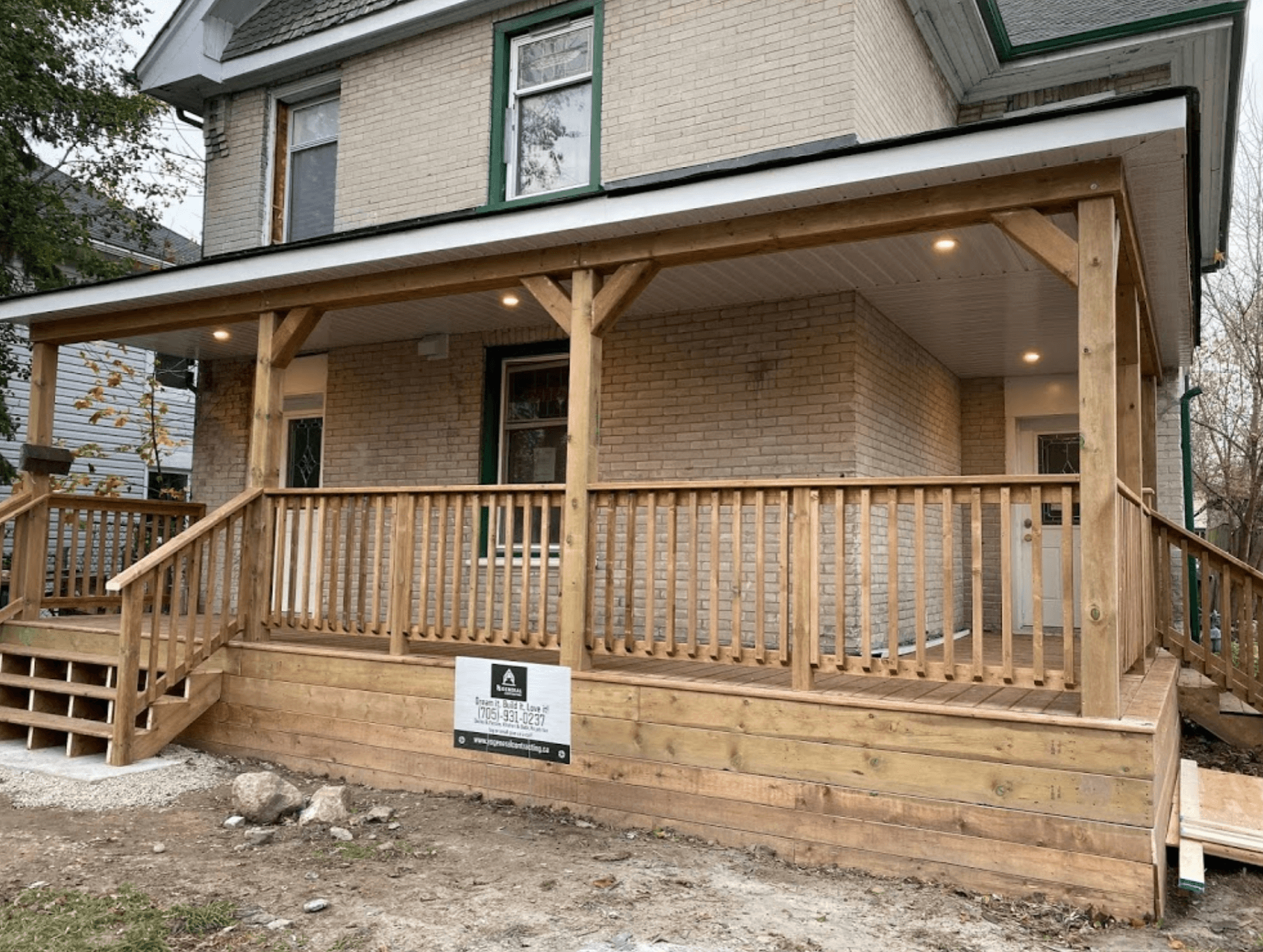 wrap around front porch
